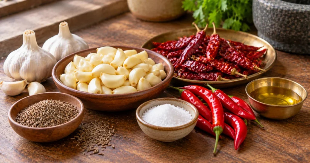 Lahsun Ki Chutney Recipe Ingredients
